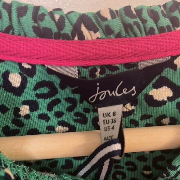 JOULES Green Cecily Shirred Shoulder Blouse - Picture 5 of 10